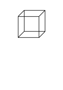 立方体透視図